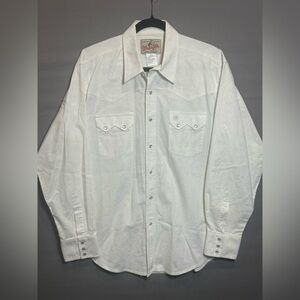 Wrangler Men’s Western Snap Shirt, Retro Cowboy Style, Size L